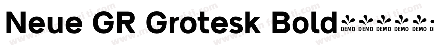 Neue GR Grotesk Bold字体转换